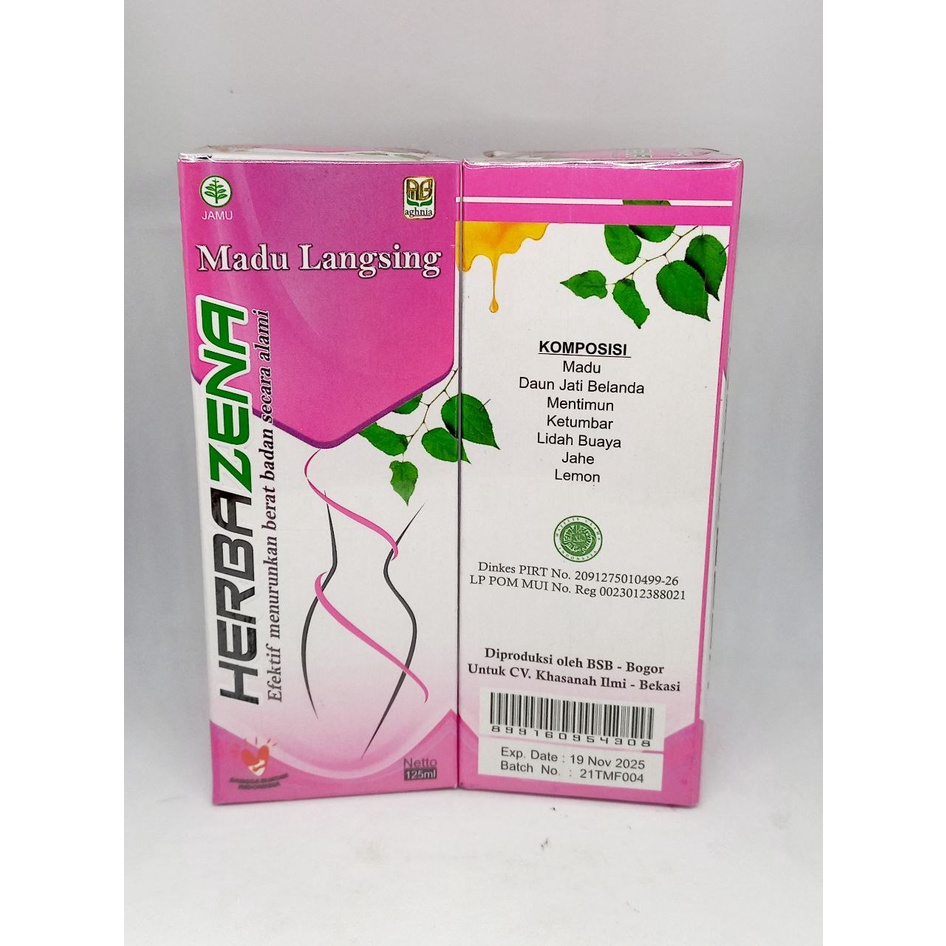 

Madu Langsing Herbazena 125 ml / Madu Diet 125 ml