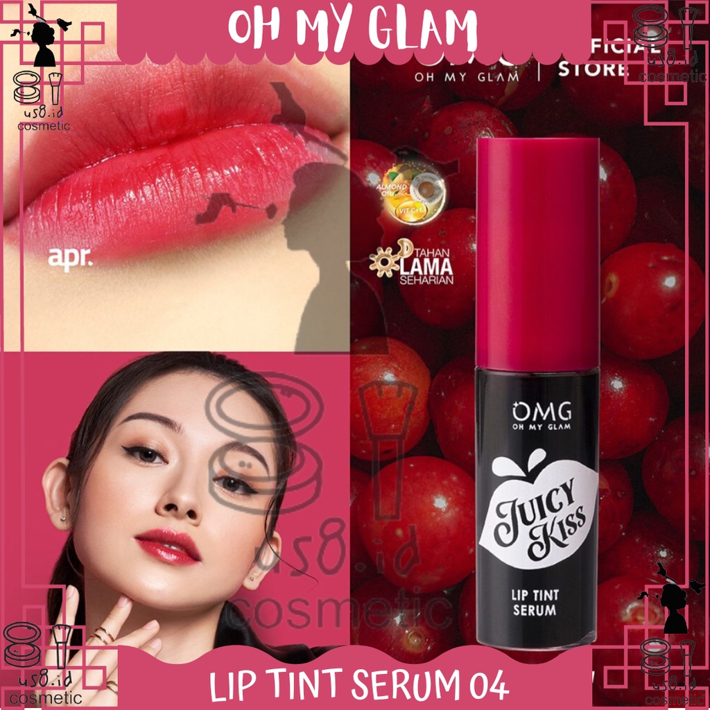 OMG Juicy Kiss Lip Tint Serum | Serum Bibir | Lip Tint | Tint Serum | BPOM Oh My Glow Glam