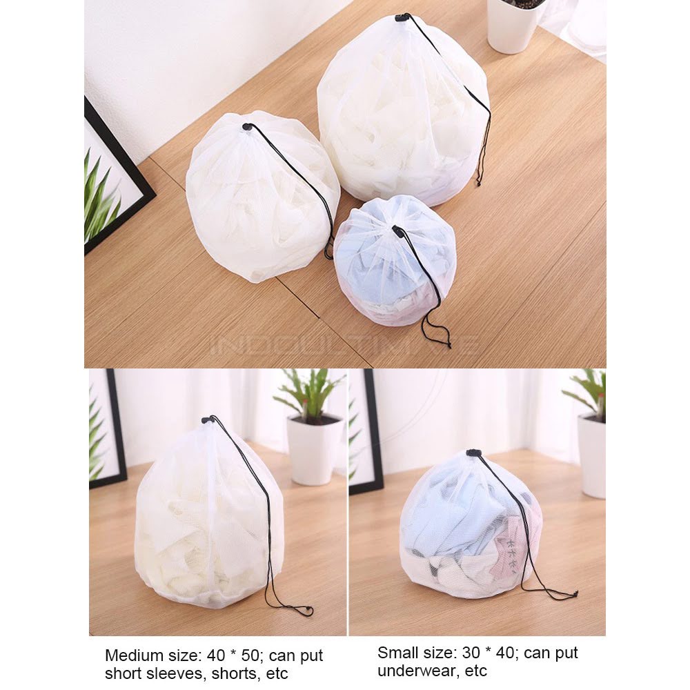 Laundry Bag Serut Jaring Baju Kotor Kantong Keranjang Cucian Underwear ORB-10 Tas Tempat Kantong Laundry Organizer Box Keranjang Baju Kotor Laundry Mesin Cuci Bra Celana Dalam Kemeja