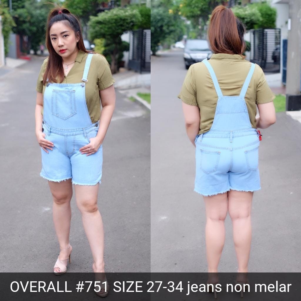 OVERALL JEANS WANITA  BOYFRIEND #1751