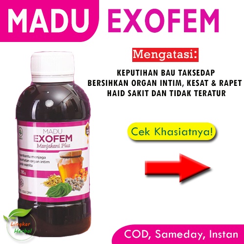 Madu Exofem Obat Herbal Keputihan Kewanitaan Bau Gatal Abnormal Haid Terlambat yg Paling Ampuh BPOM