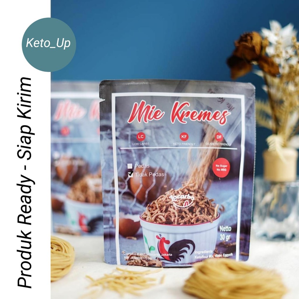 

Mie kremes keto friendly (tanpa tepung terigu)