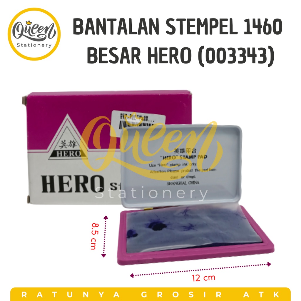 

1 PCS BANTALAN STEMPEL 1460 KALENG HERO (003343) - STAMP PAD BAK TINTA STEMPEL BESAR