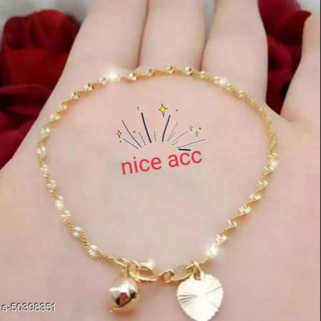 Gelang kaki rantai-Gold Plated