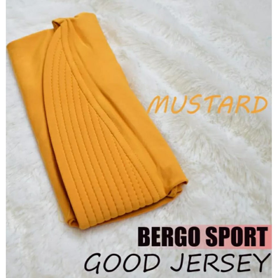 HIJAB BERGO SPORT JERSEY PREMIUM/HIJAB OLAHRAGA/HIJAB PED JERSEY POLOS/HIJAB INSTAN SPORT JERSEY