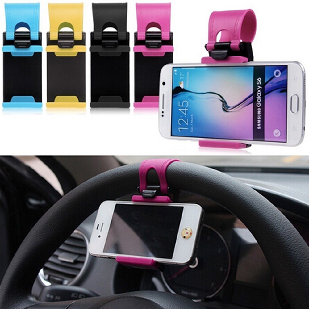 Car Phone Holder Gesper Holder Handphone Dipasang Di Setir Kemudi Digunakan Untuk Navigasi Mobil Aksesoris Mobil