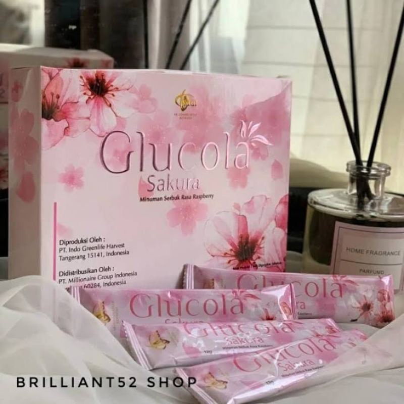 Glucola Sakura Original MCI Minuman Kolagen Pemutih Sachet