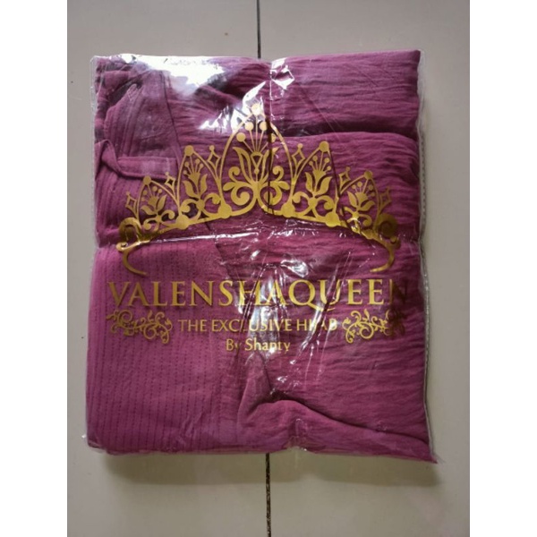 KHIMAR TALI CLARA XL ORIGINAL VALENSHA QUEEN-Ungu