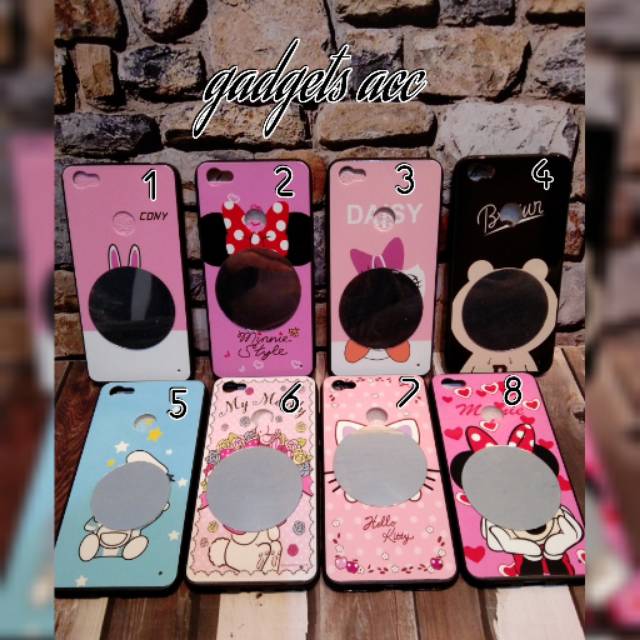 Case Kartun Mirror for Xiaomi Redmi Note 5A