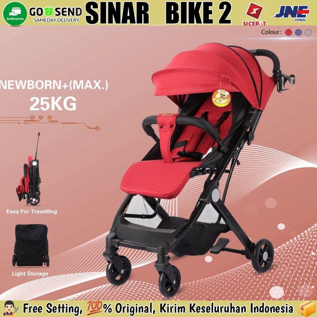 Baby Stroller Kereta Bayi Pacific SP-K8100 New Born Duduk Rebahan Tidur Stroller