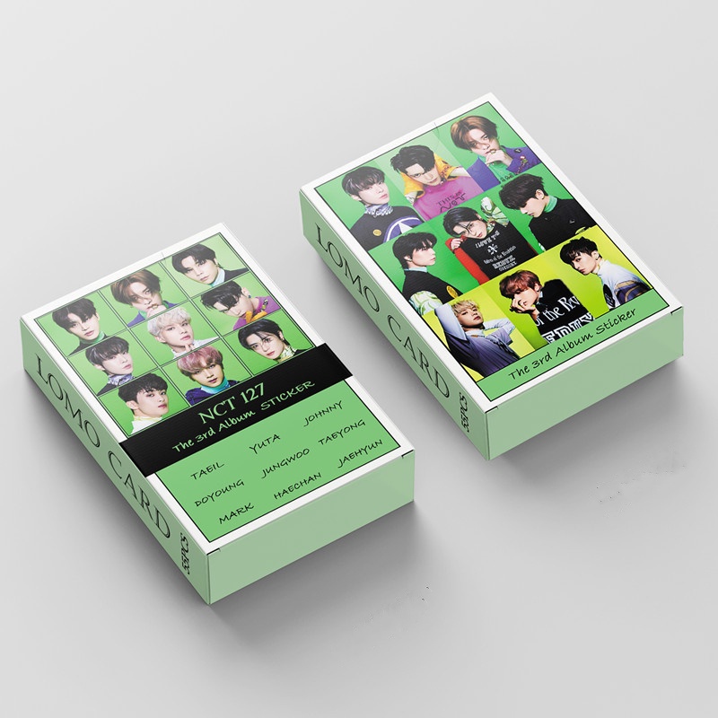 55pcs/box NCT 127 Photocards The 3rd Album Sticker Album LOMO Card Postcard ((In STOCK) Kpop fan)