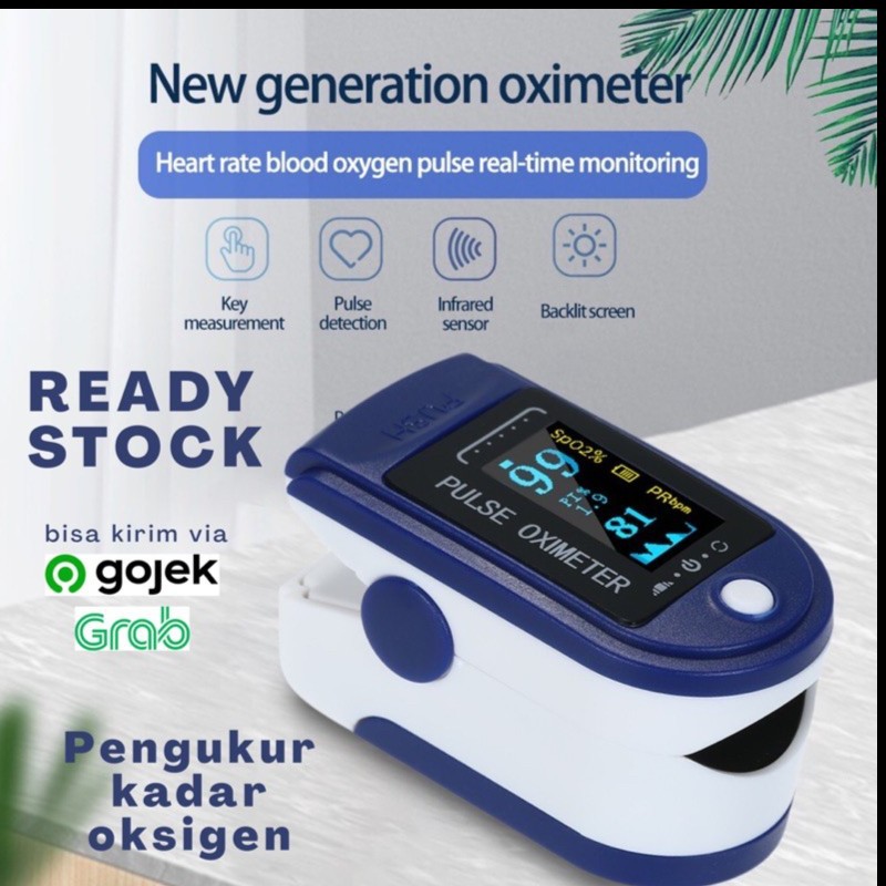 OXYMETER OXIMETER - Pengukur oksigen darah &amp; hitung detak jantung