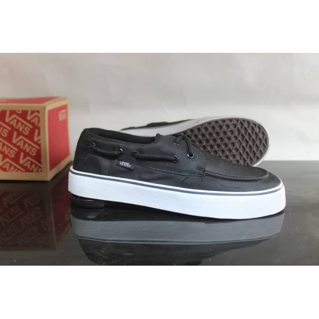 SEPATU VANS AUTHENTIC FULL BLACK HITAM POLOS WHITE PUTIH OLDSKOOL PREMIUM CASUAL ICC IFC DT