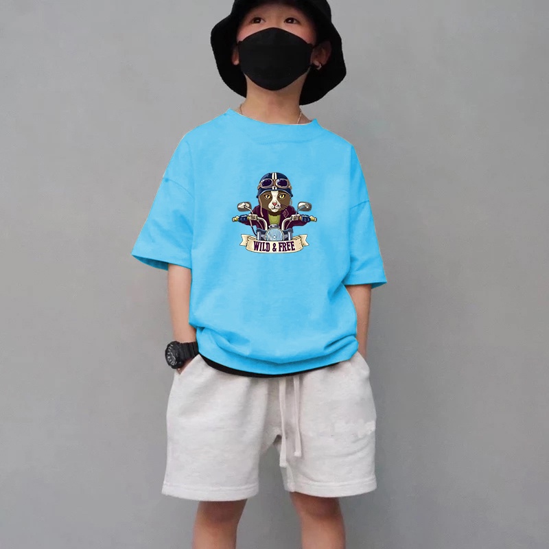 Kaosn Anak Wild And Free T-shirt anak size M-XL