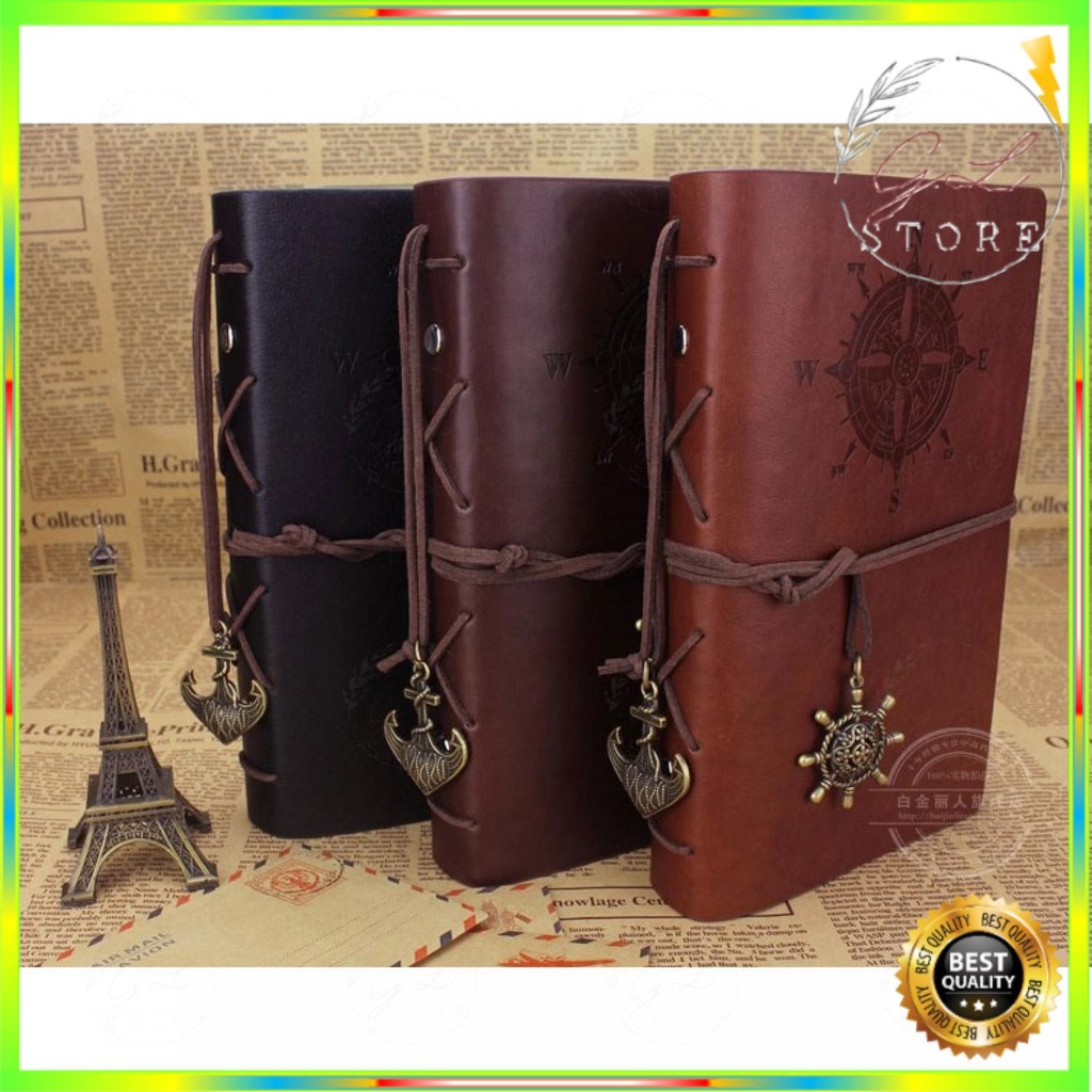 

Buku Binder Catatan Jurnal Harian Kulit Retro Pirates A5