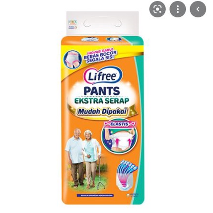 lifree popok celana extra 8's large (popok dewasa)