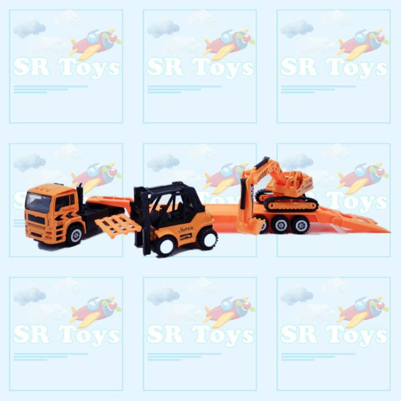 Die Cast Alat Berat bego dan shovel Construction Truck