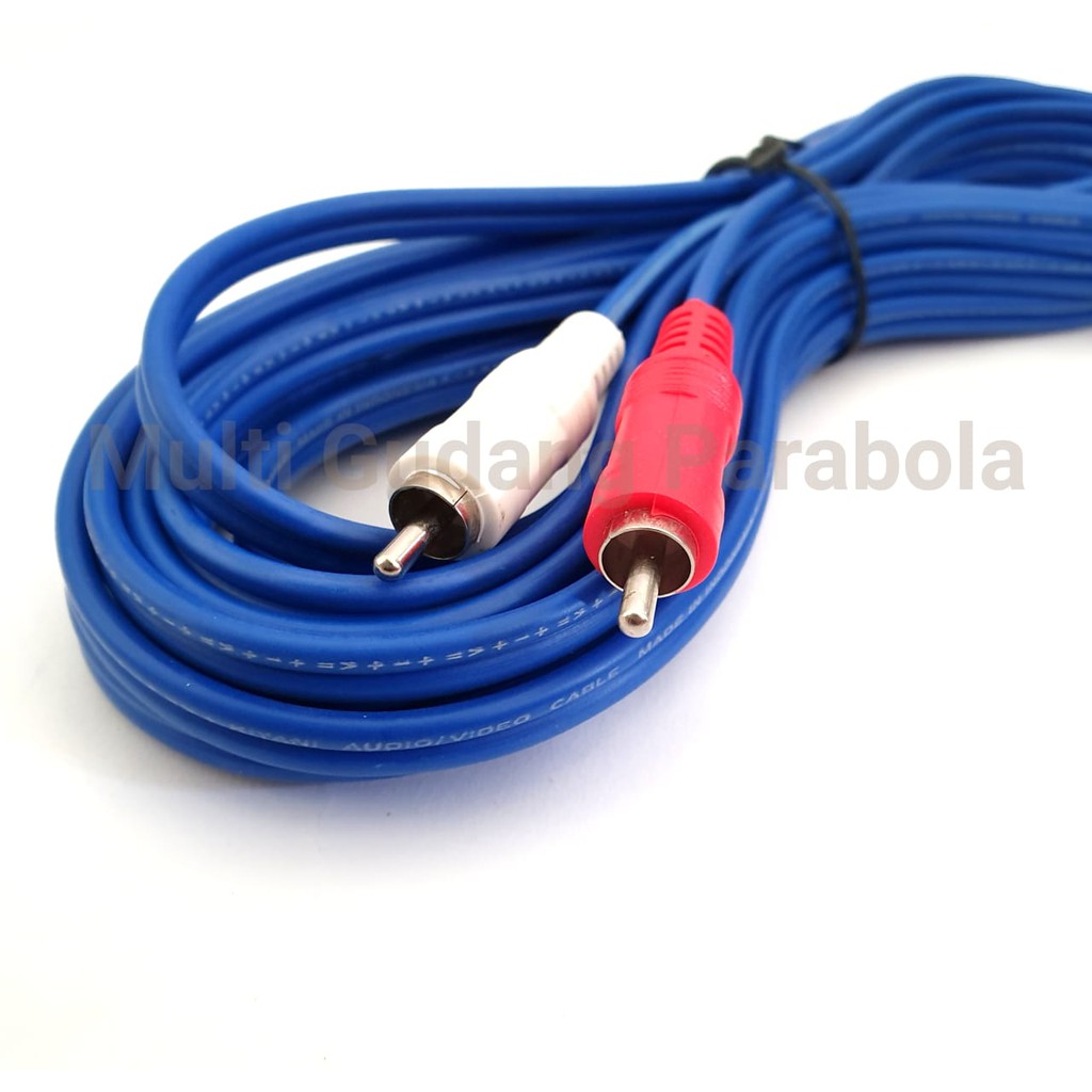 Kabel Kitani RCA Audio 2 in 2 Panjang 20 M High Quality Super Murah