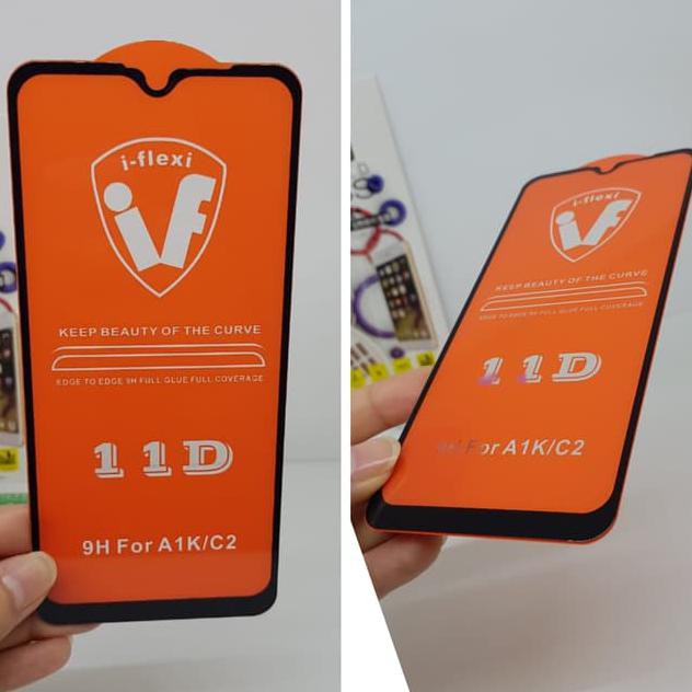 KOREAN Tempered Glass Realme C2 RMX1941 TG 5D FULL SCREEN FULL GLUE - Hitam