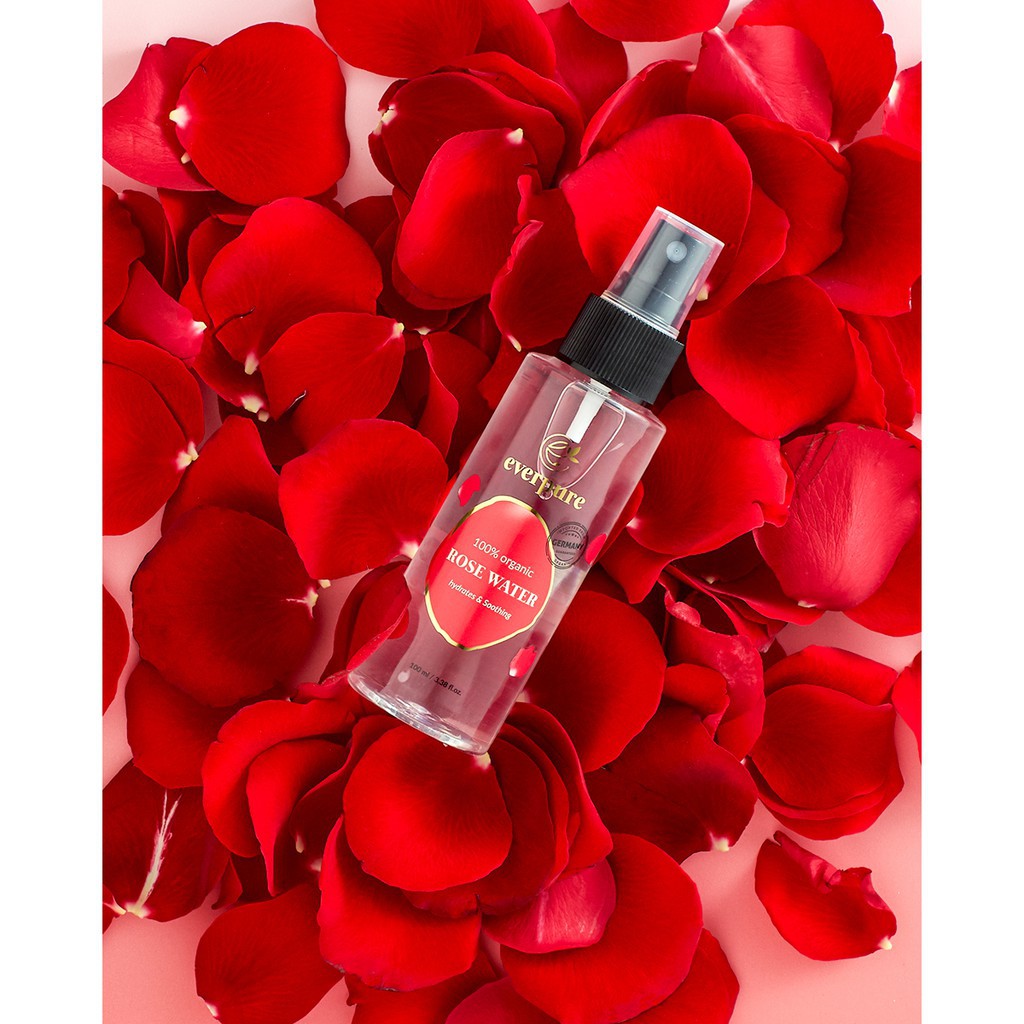 EVERPURE Rose Water (Face Mist) 100% Organic | Shopee Indonesia