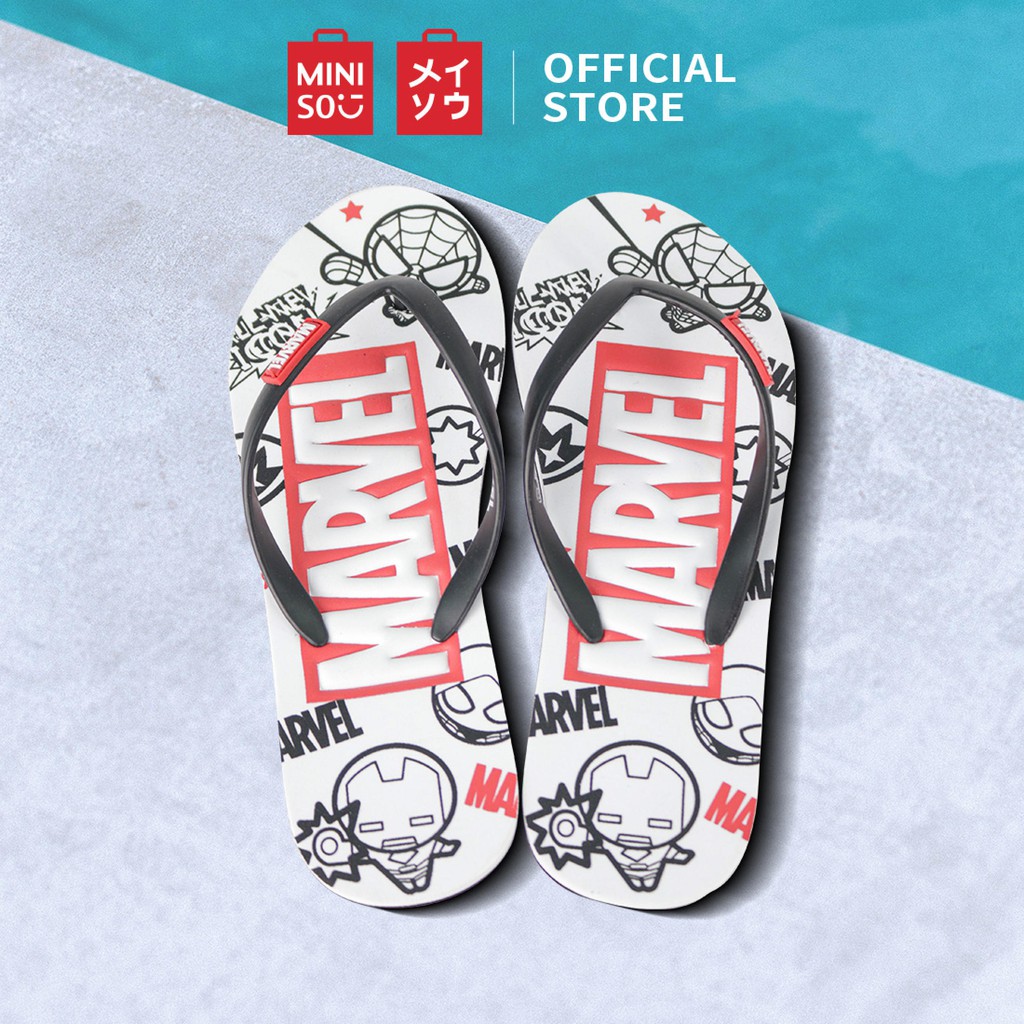  MINISO  Marvel  Sandal  Jepit Wanita Sandal  Karet Santai 