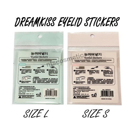 SKOT MATA SHEET LEMBAR ISI 240 DREAMKISS STEALTH JARING EYELID STICKER SIZE S / L GROSIR MAKE UP