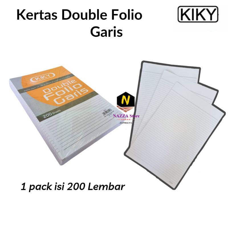 

KIKY & VISION Double Folio Bergaris isi 200 sheet
