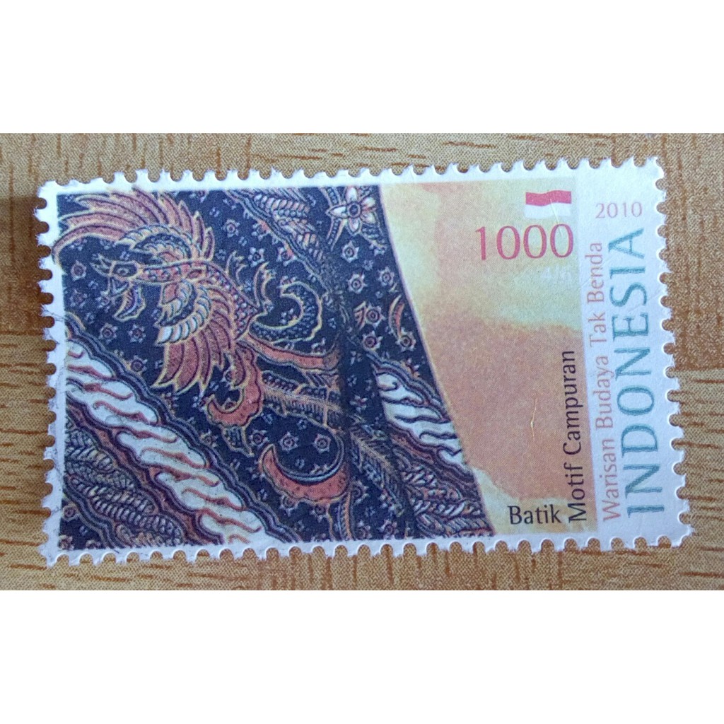 

Perangko Indonesia seri batik 2010 used