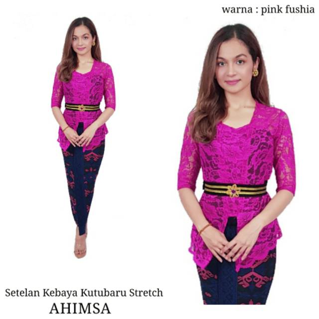 SET KEBAYA BALI JADI KUTUBARU LENGAN 3/4 STRAIT