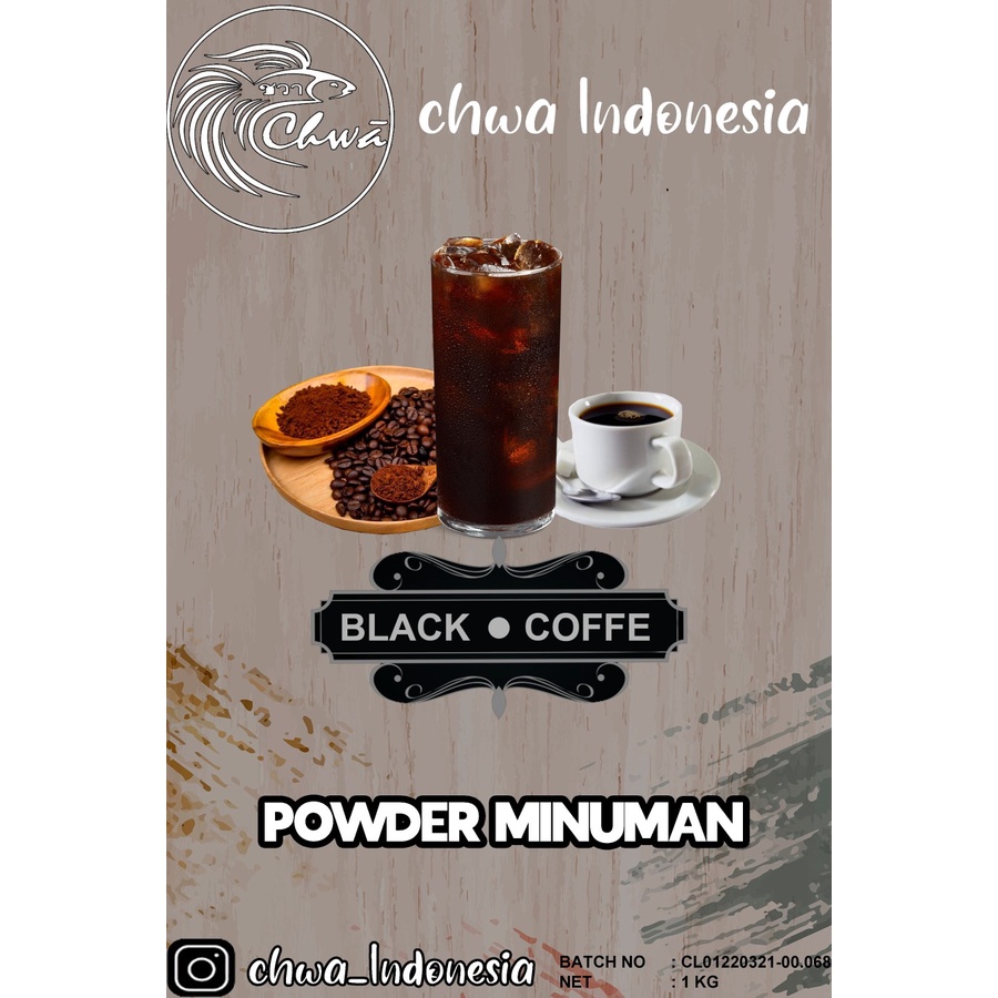 

Chwa Powder Black Coffee / Minuman Bubuk Rasa Kopi