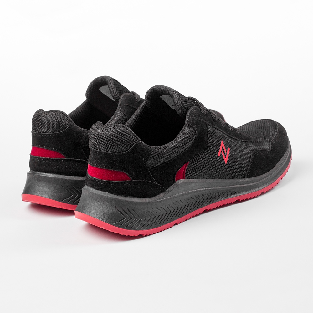 AINSLEY BLACK |ManNeedMe x NAZ| Sepatu Sneakers Pria Casual / Sepatu Running ORIGINAL