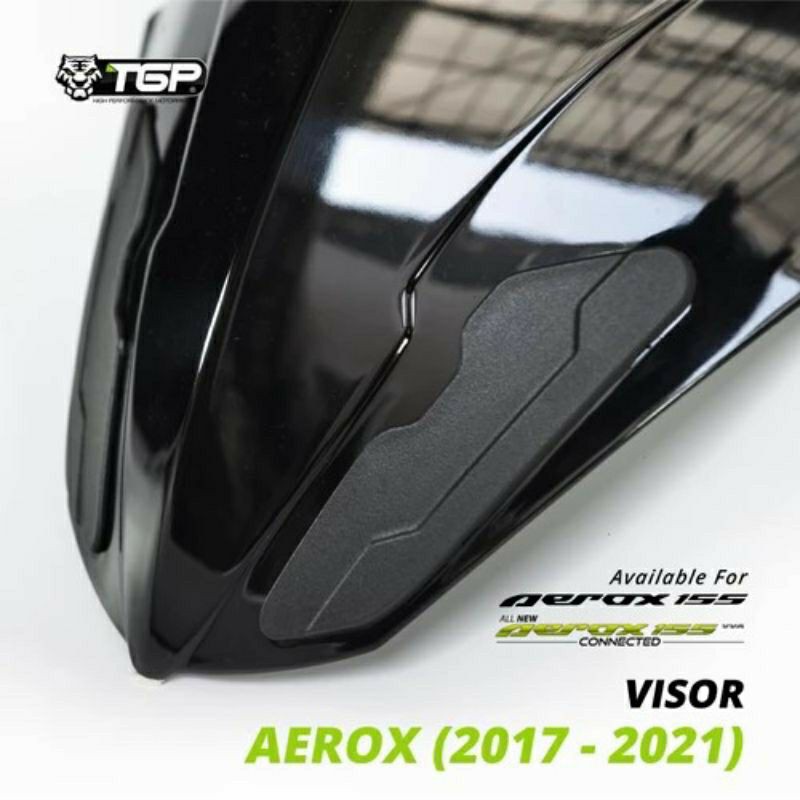 Visor Motor Yamaha Aerox - Aerox 155 - Bahan Berkualitas - Hitam Transparan