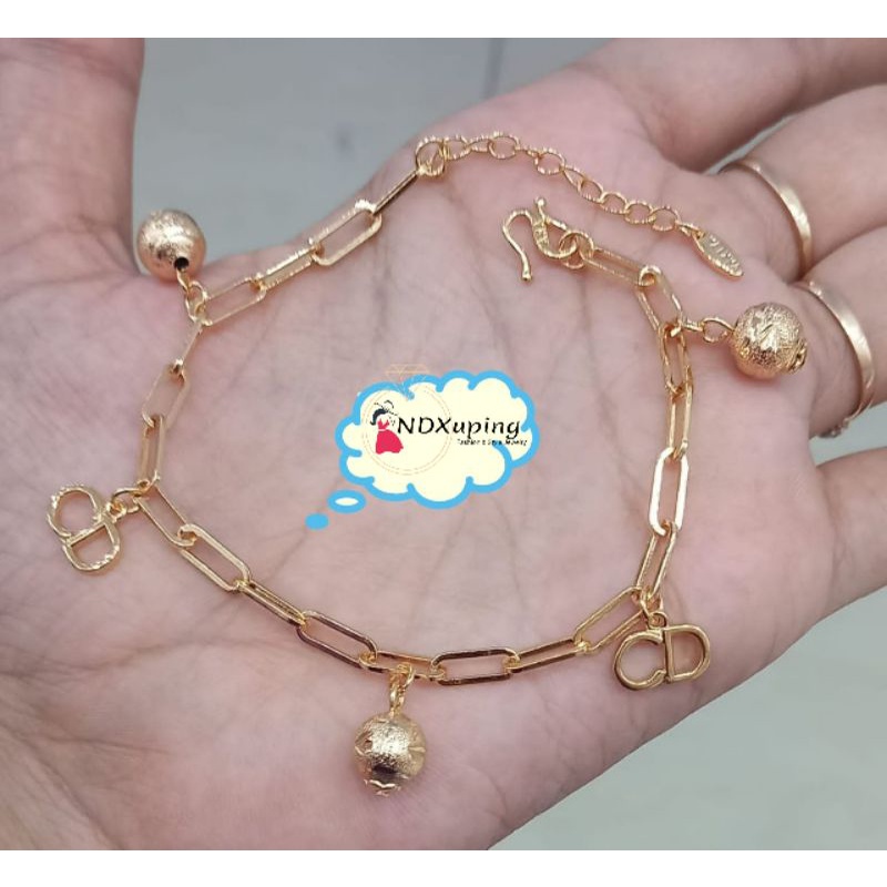 Gelang Tangan Xuping Bola Bola Rantai Jarak N20062204