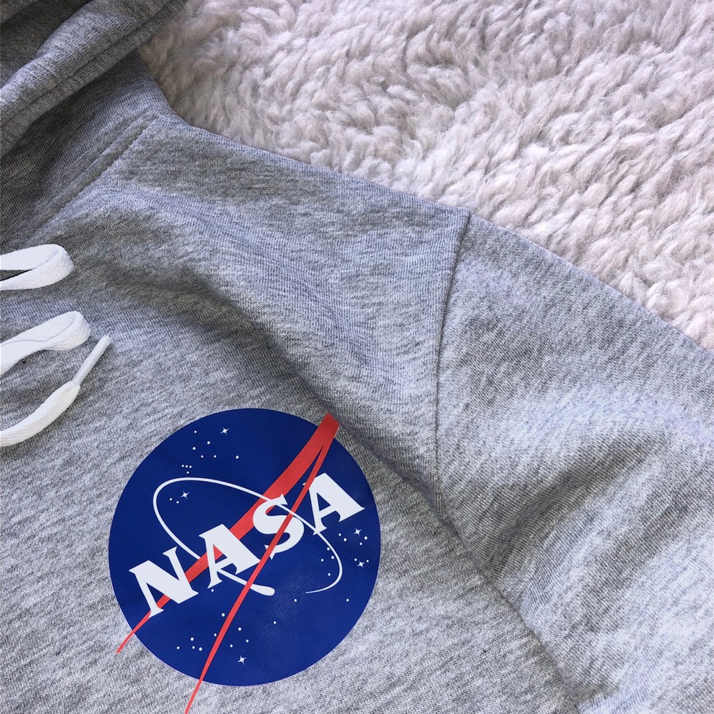 Sweater Hoodie NASA H&amp;M Premium Quality Fleece Tebal / Jaket NASA H&amp;M Terlaris