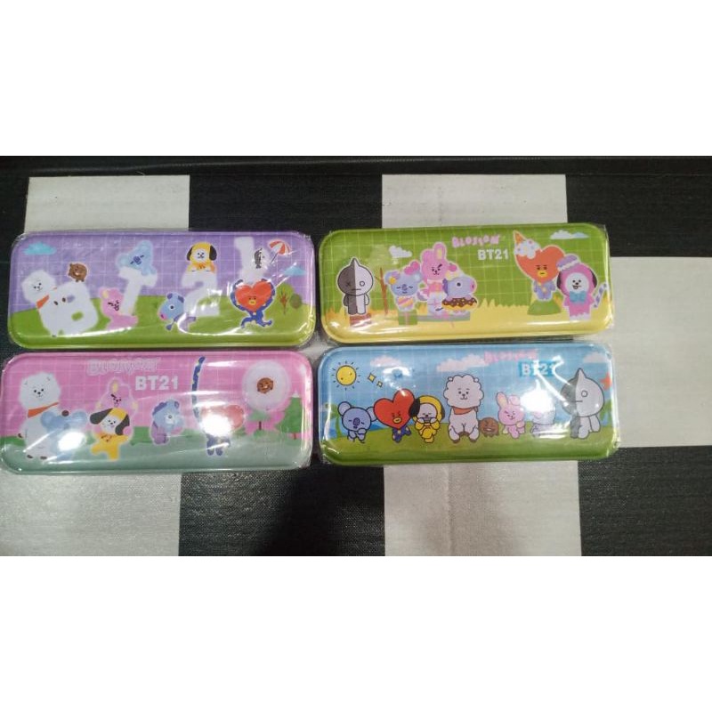 

[READY STOCK]kotak pensil kaleng korean series BT21