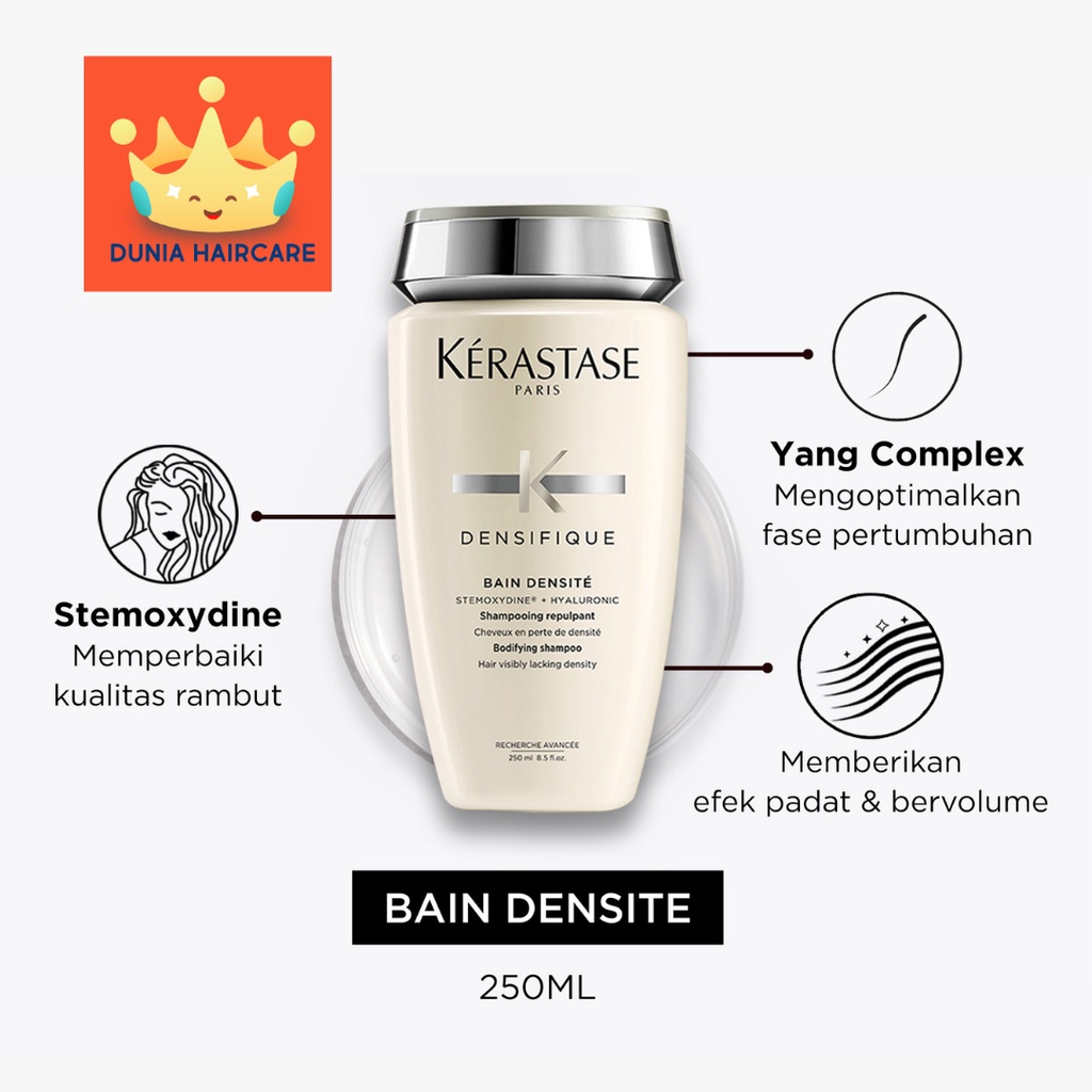 Kerastase DENSIFIQUE Bain Densite 250ml & 1000ml ORIGINAL! - WOMEN & MEN - Shampoo Penebal Rambut