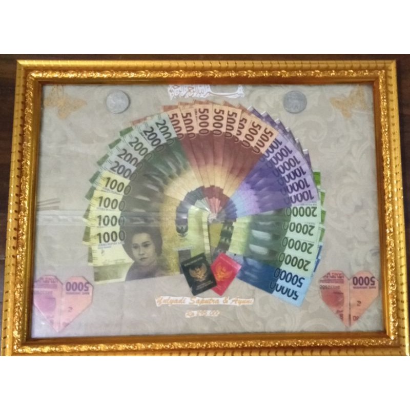 

mahar Pernikahan, Uang, seserahan, rustic