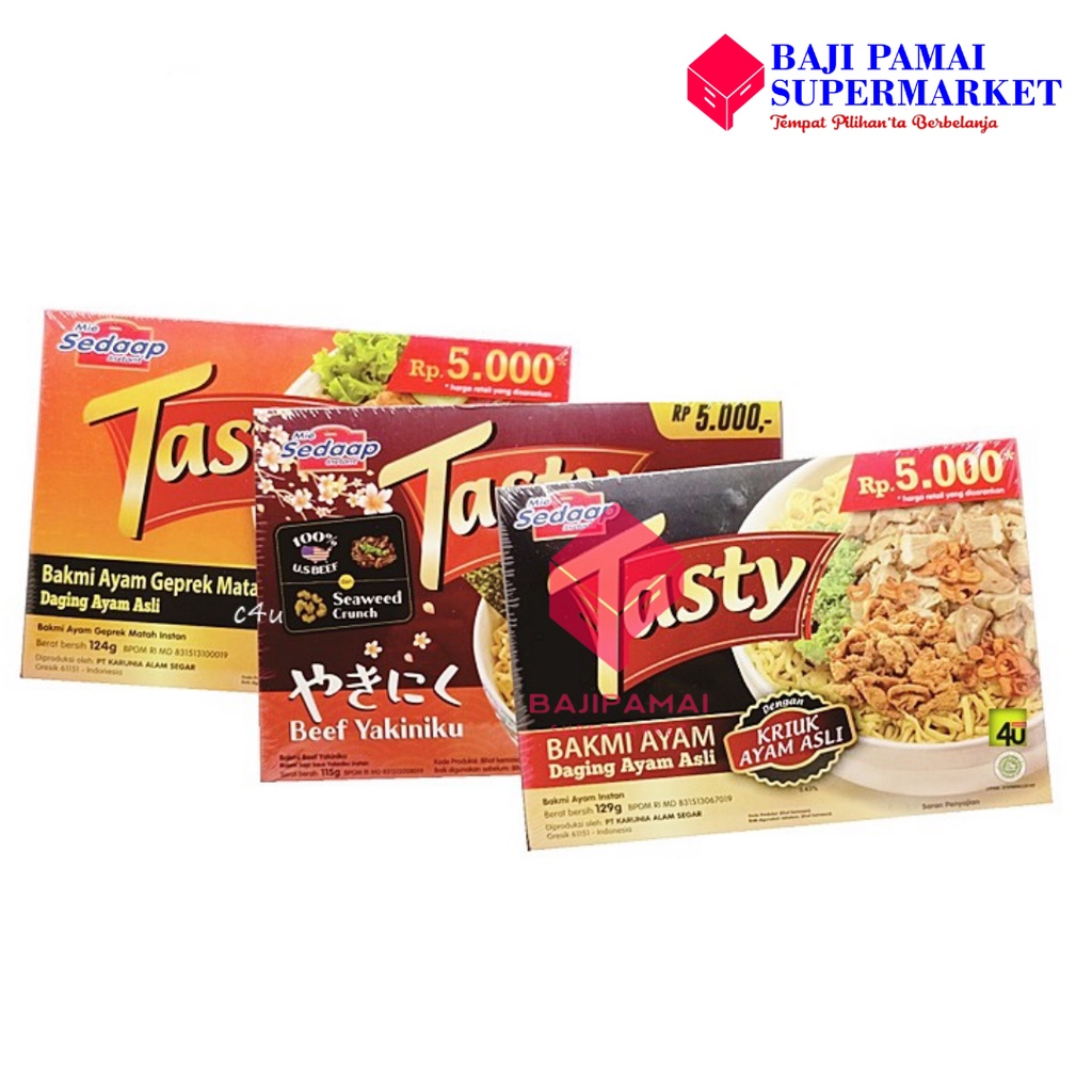 

Mie Sedaap Tasty All Variant 124gr