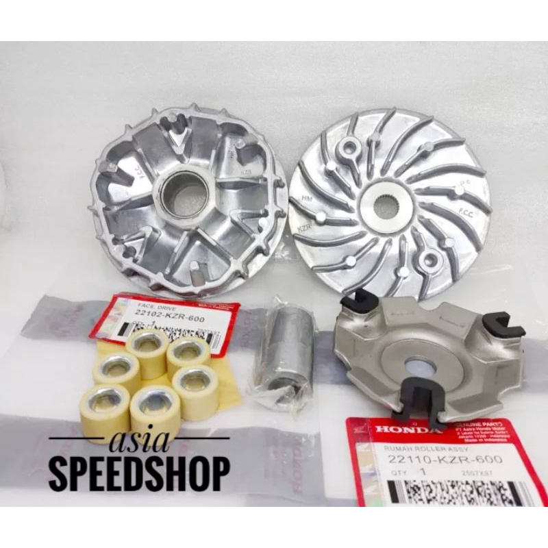 rumah roller set kzr + kipas roller vario 125 old vario 125 led old
