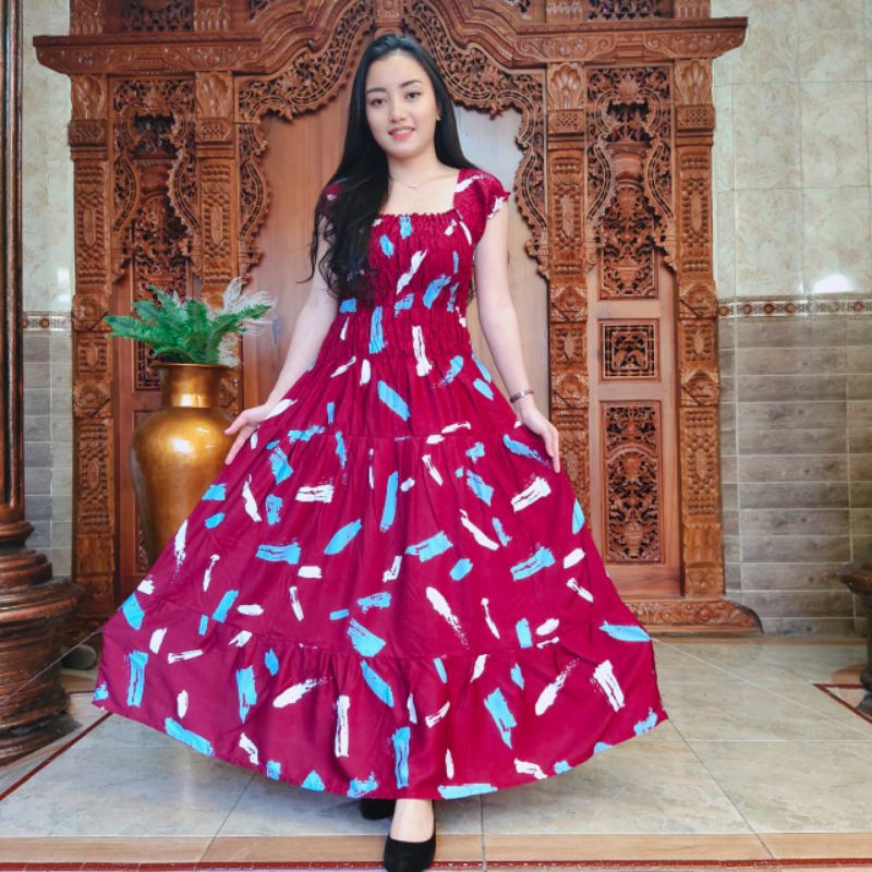 LONGDRESS CANDA BALI/DRESS CANDA/LONGDRESS SABRINA BALI/LONGDRESS KERUT BALI