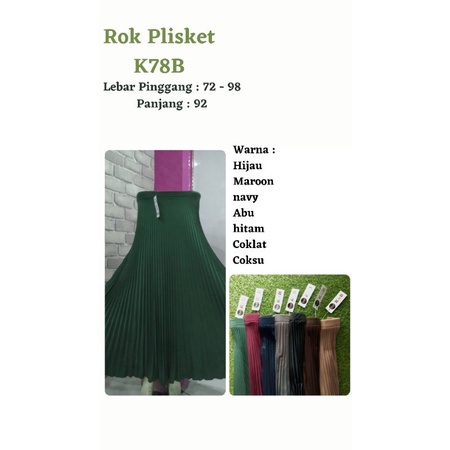 Rok Plisket K78B