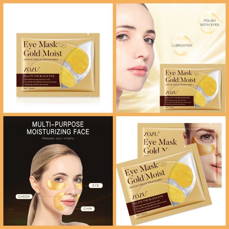 EYE MASK) ZOZU EYE MASK GOLD MOIST / MASKER MATA EMAS