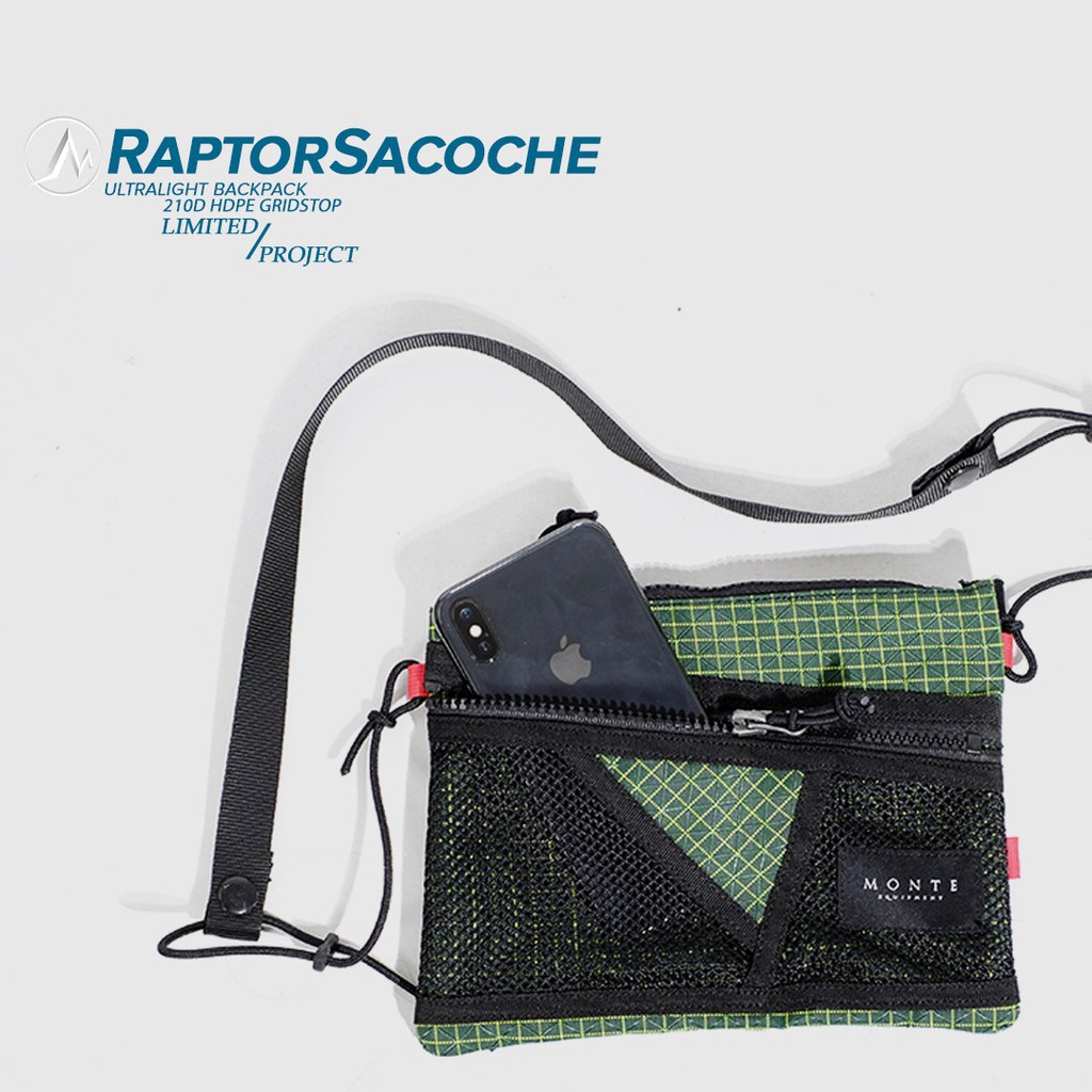 MONTE EQUIPMENT - SACOCHE RAPTOR BAG - Limited GREENLAND Edition - WAIST BAG - TAS SELEMPANG