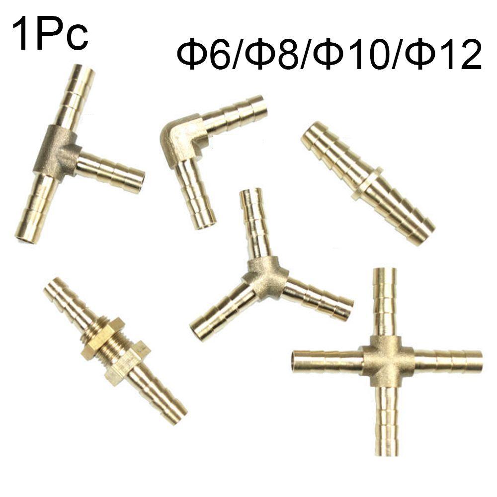 Populer 1pc Selang Tail Barb Fitting Union Baru 6/8/10/12MM 6jenis Konektor Pipa Tabung