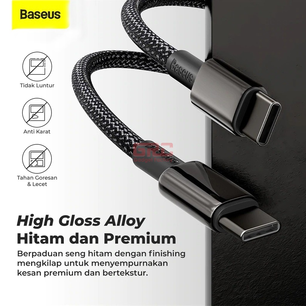 Kabel Data Fast Charging Baseus Cable Type C to Type C PD 100W