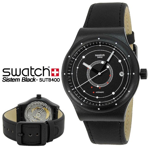 jam tangan / Watch_Id SWATCH ORIGINAL SUTB400 SISTEM BLACK