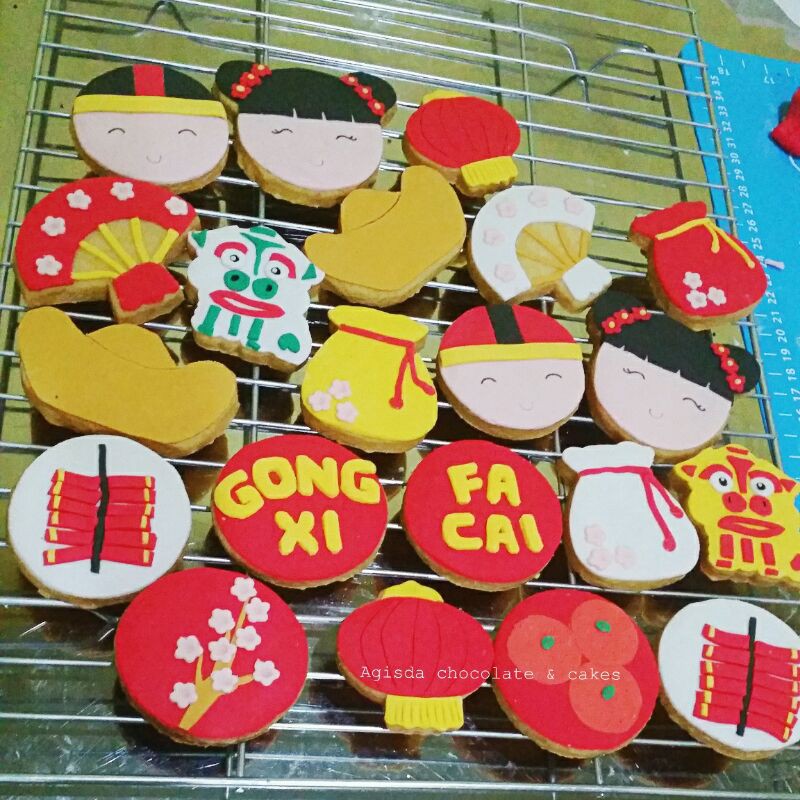 

Cookies imlek / cookies hias tema imlek / chinese new year cookies