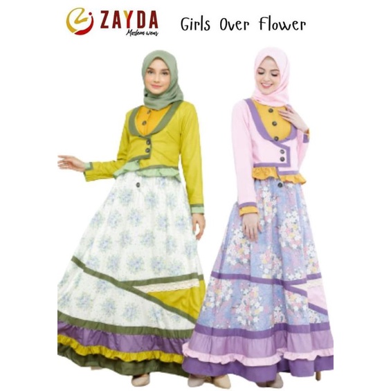 Gamis Zayda terbaru / zayda ZG 90 / Gamis dewasa / Gamis pesta