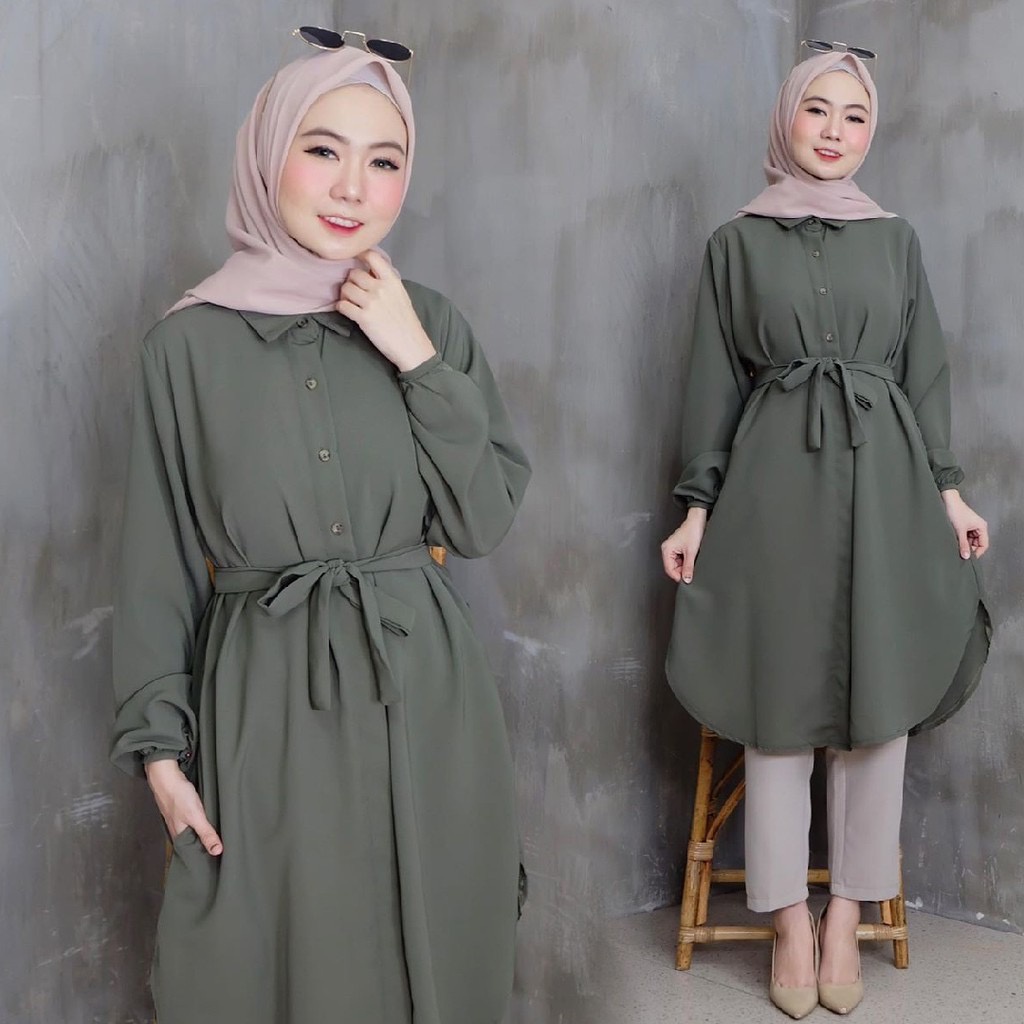 Baju Baju Imfort Wanita Miasa Tunik Shakila Premium / Racun Shopee