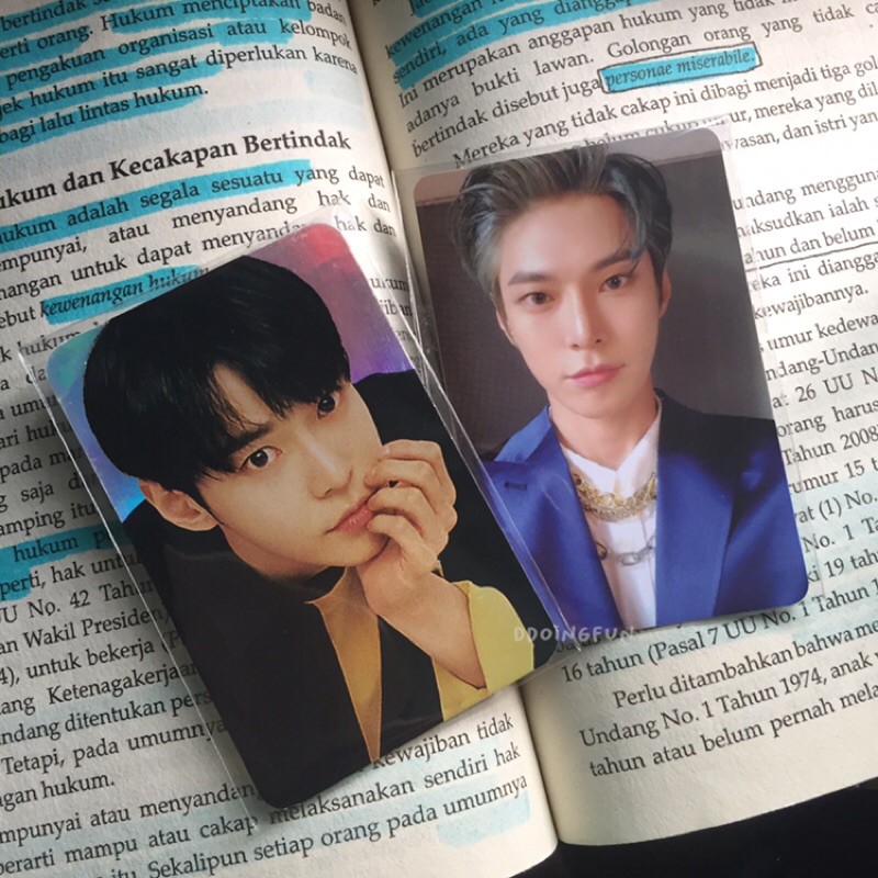 photocard past ver nct doyoung & holo 2018 doyoung pc official